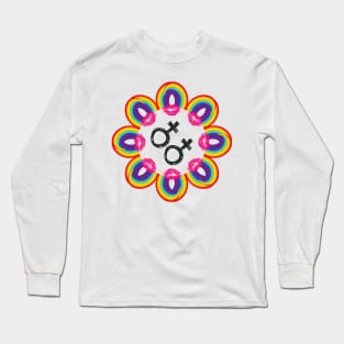 female gender gay mandala Long Sleeve T-Shirt